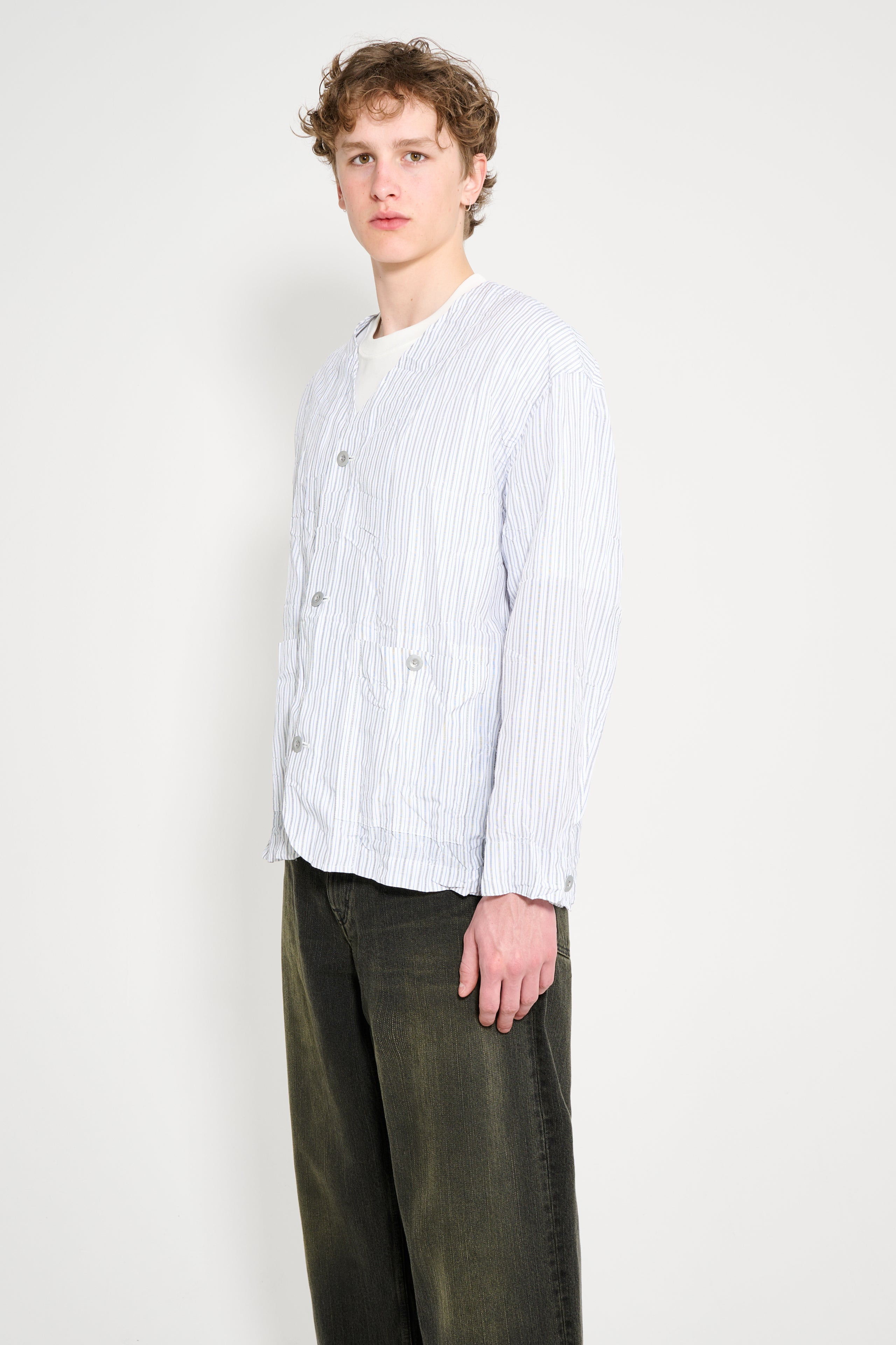 COMME DES GARÇONS HOMME JACKET WHITE STRIPES - 2