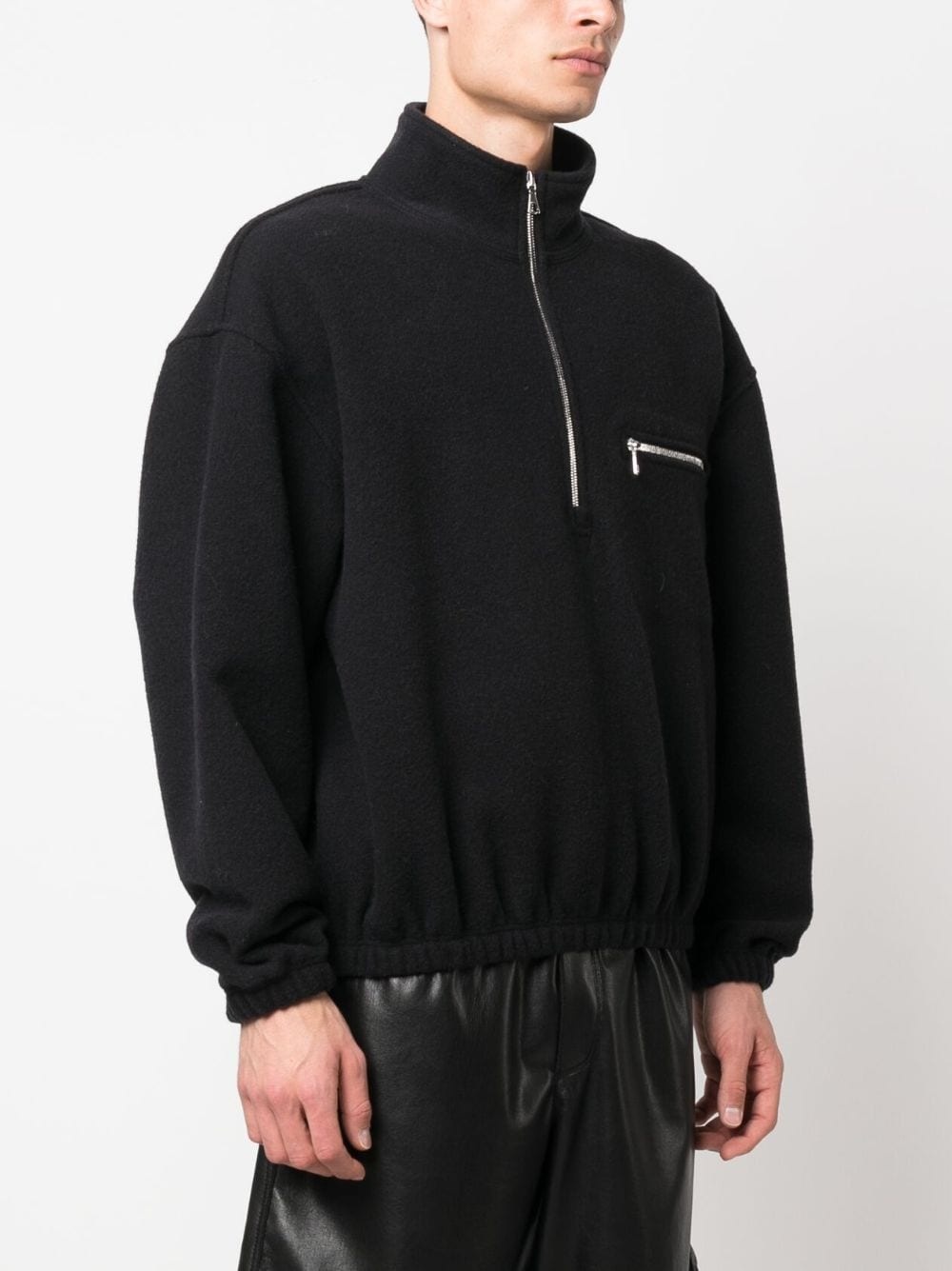 high-neck zip-up jacket - 3