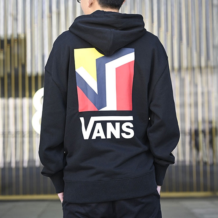 Vans Pullover Hoodies 'Black White Red Yellow' VN0A54JABLK - 4