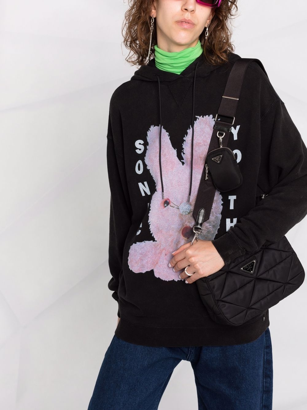 Sonic Youth bunny-print hoodie - 3