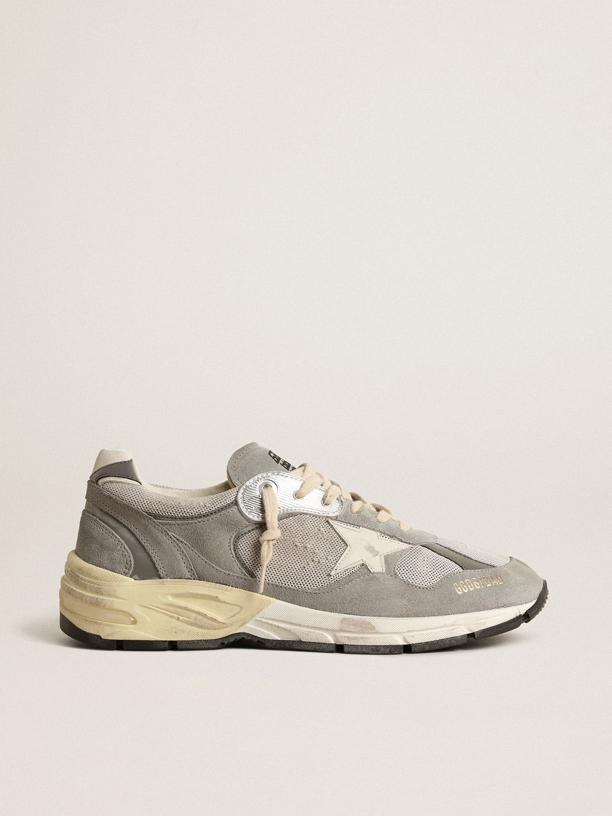 Men’s Dad-Star in suede and mesh with white leather star and heel tab - 1