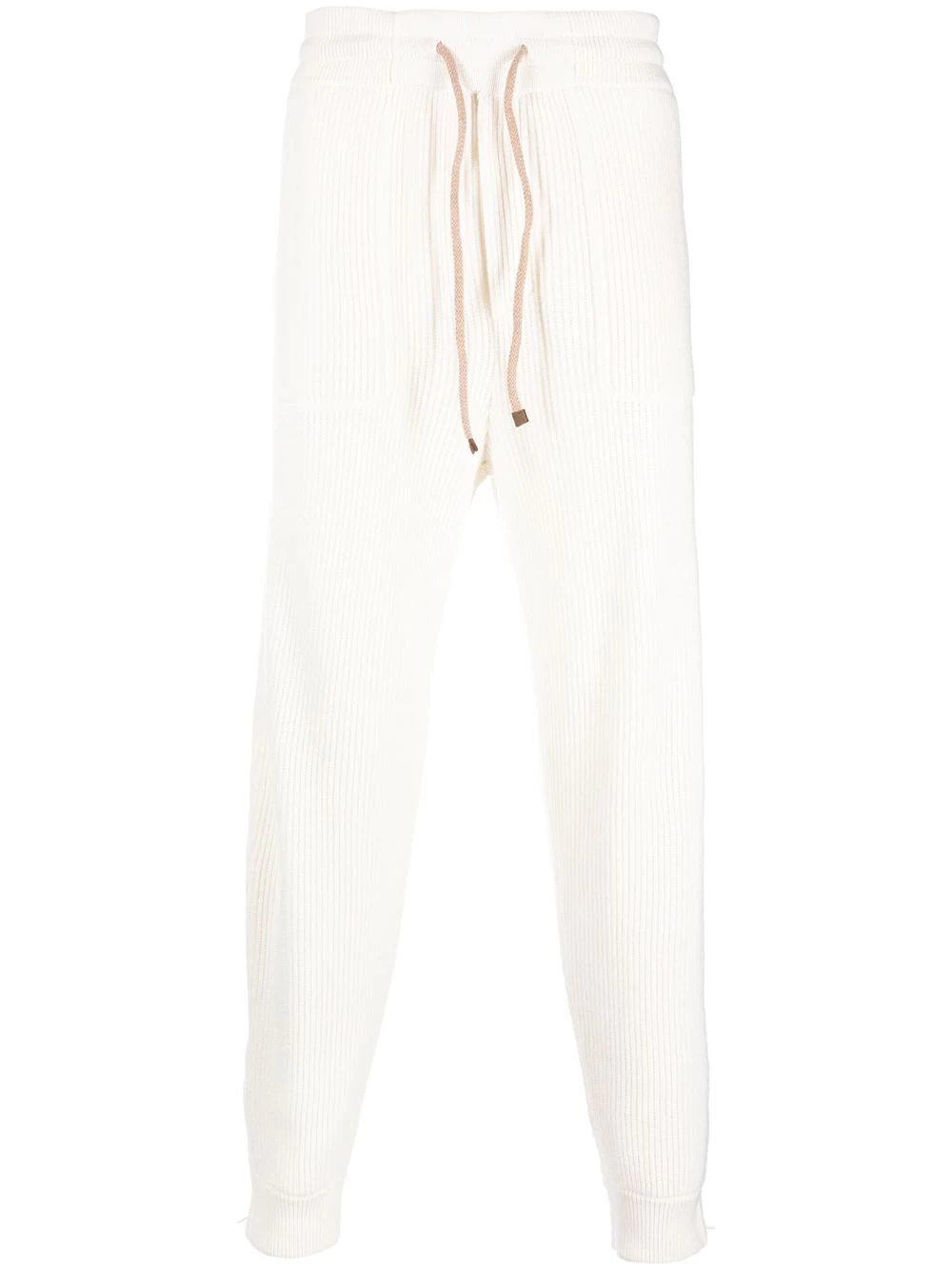 drawstring cashmere track pants - 1