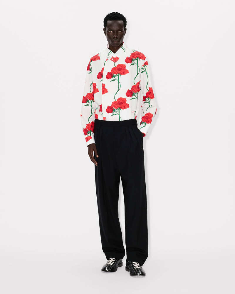 'KENZO Archive Rose' double breasted shirt in cotton 4