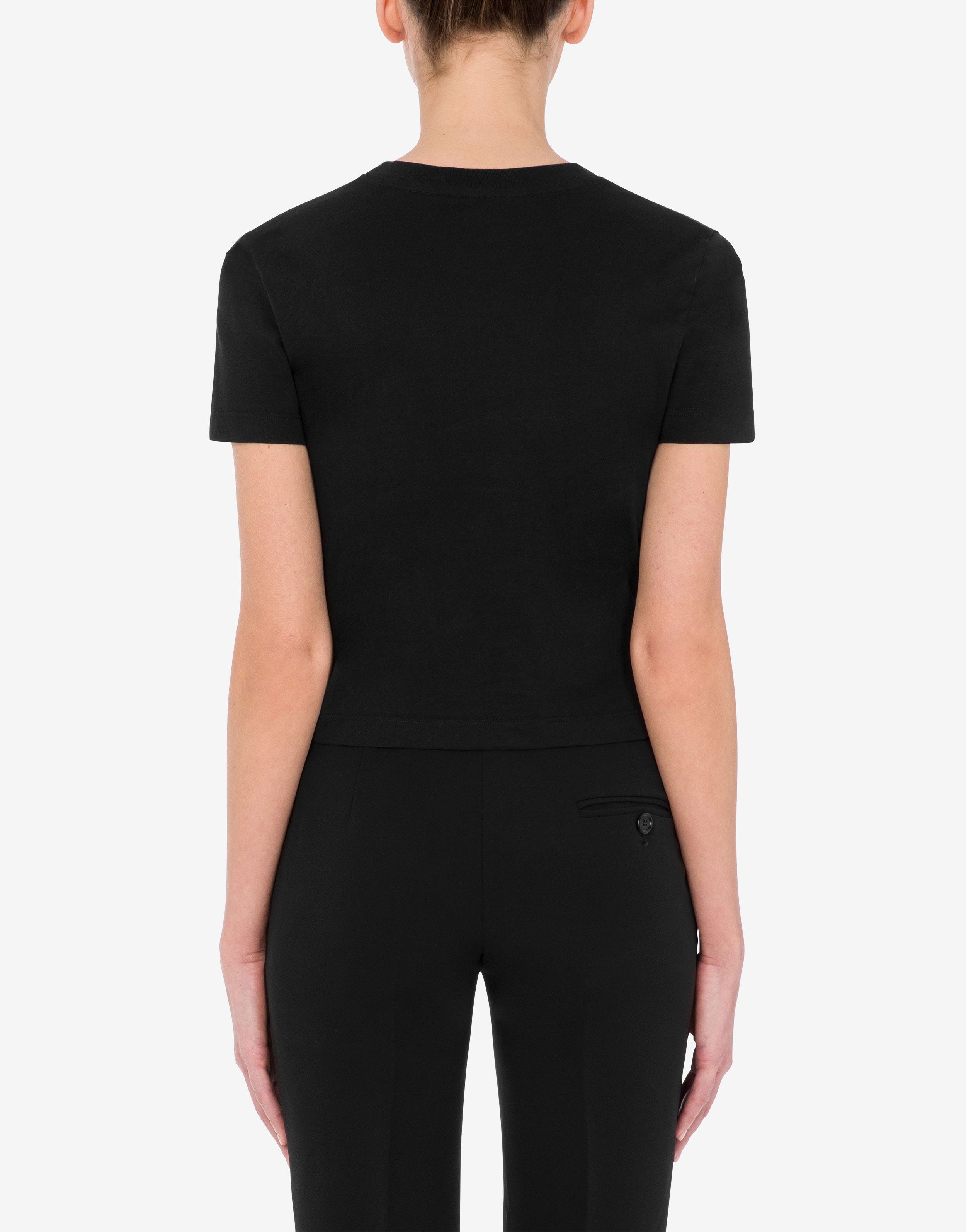INFLATABLE HEART ORGANIC JERSEY CROPPED T-SHIRT - 3