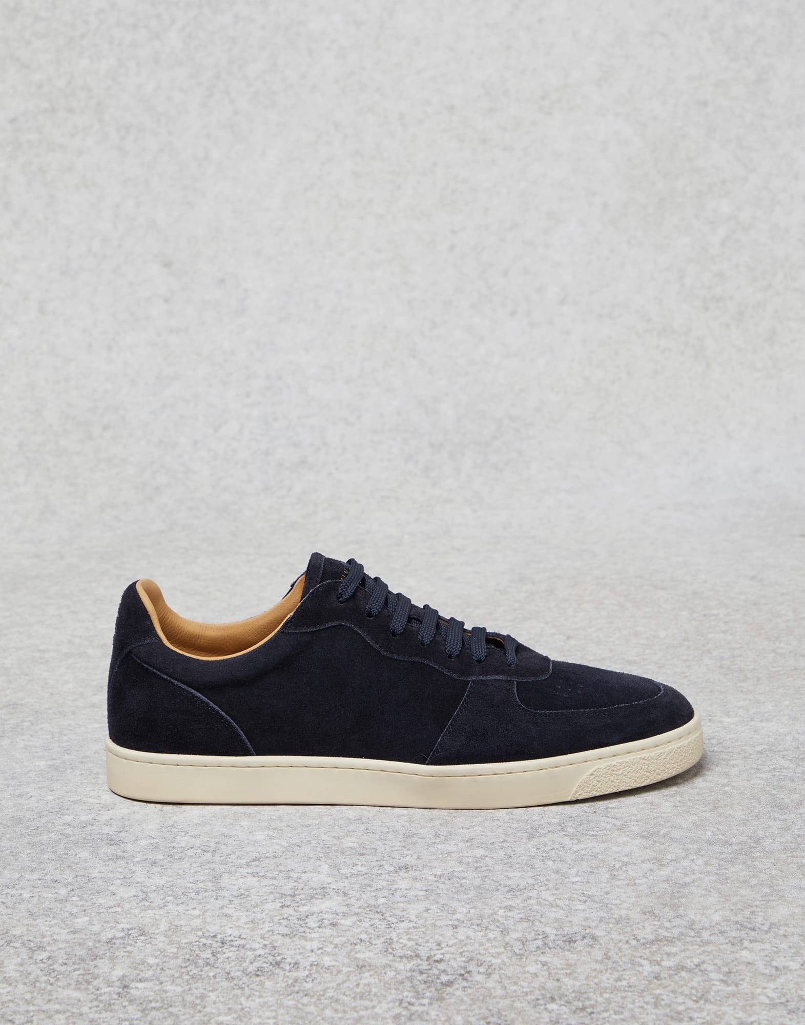 Washed suede sneakers with natural rubber sole - 5