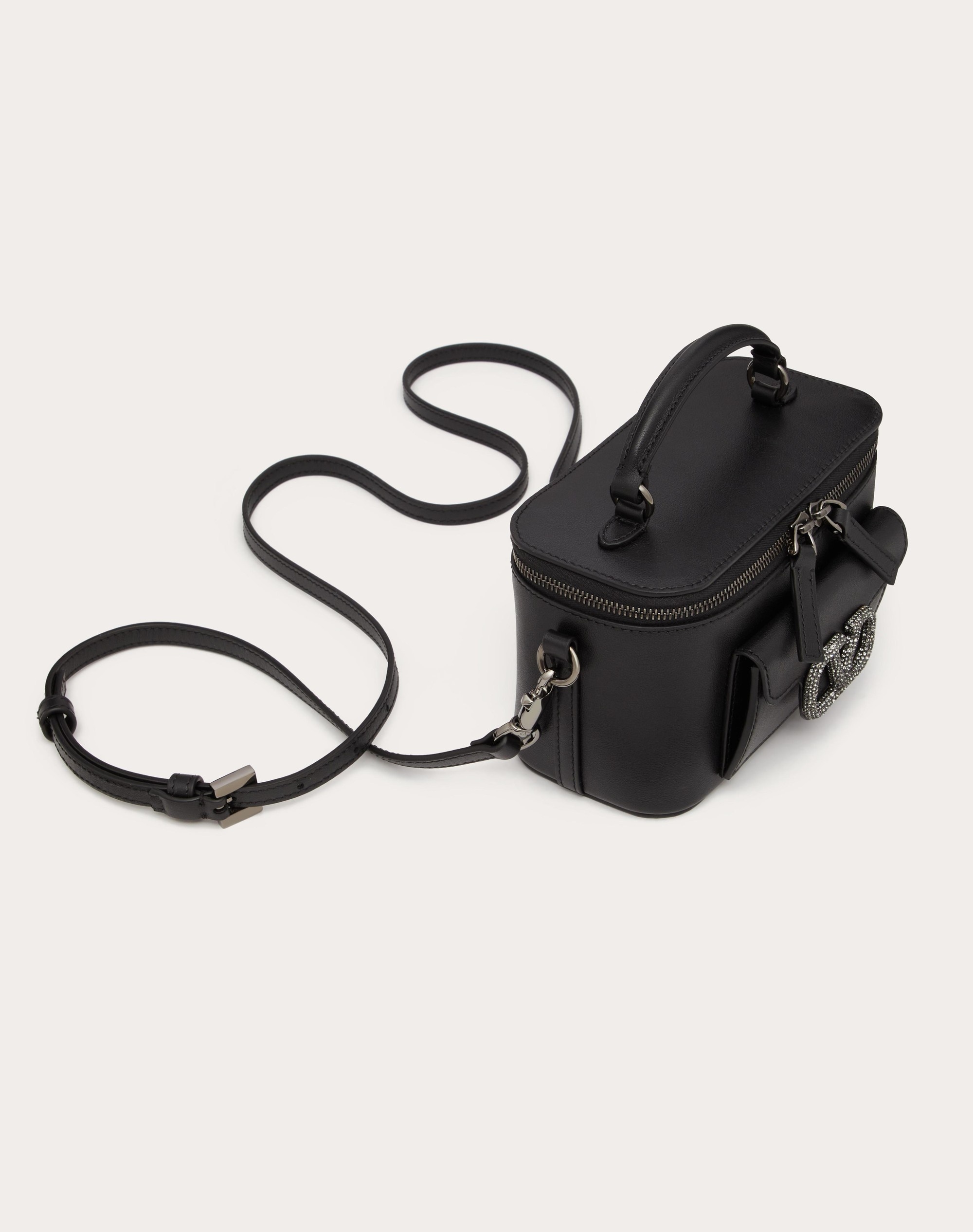 ショルダーバッグ・ポシェット VALENITNO GARAVANI MINI BAG Valentino Garavani - Rockstud Black Leather Mini Crossbody Bag