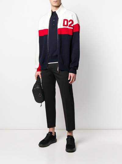 DSQUARED2 D2 zipped front cardigan outlook