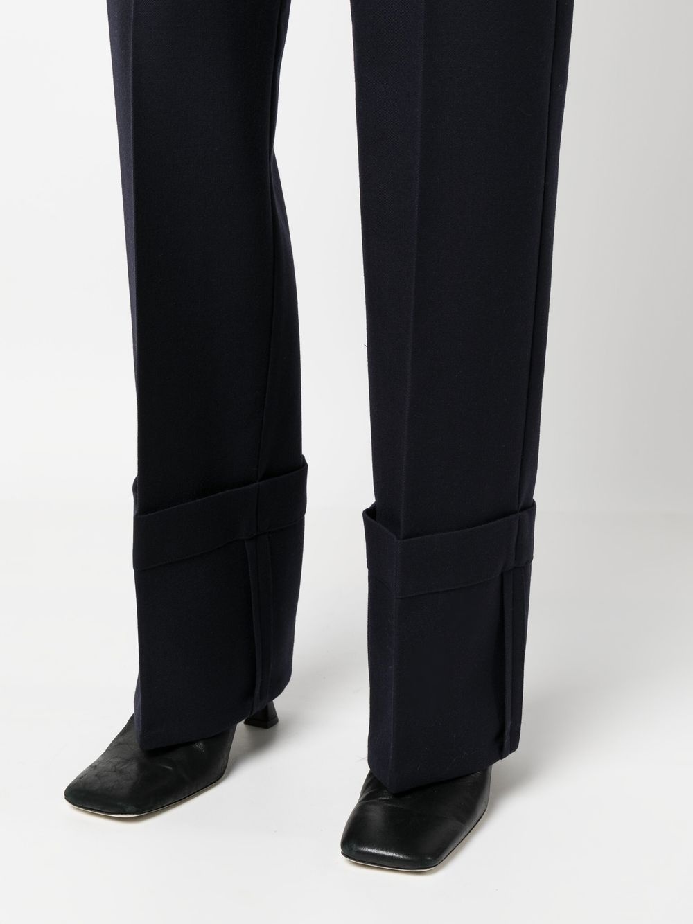 high-waisted tailored trousers - 5