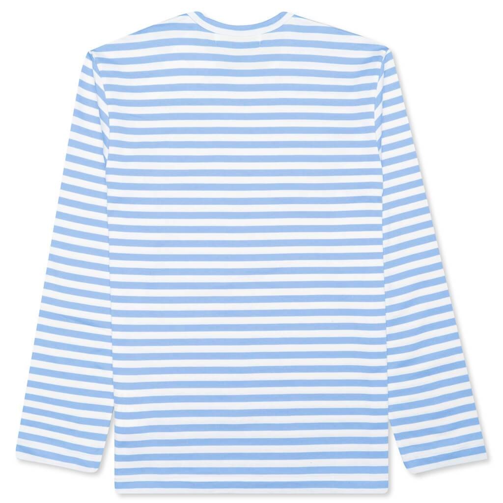 PASTELLE WOMEN'S STRIPED L/S SHIRT - BLUE - 2