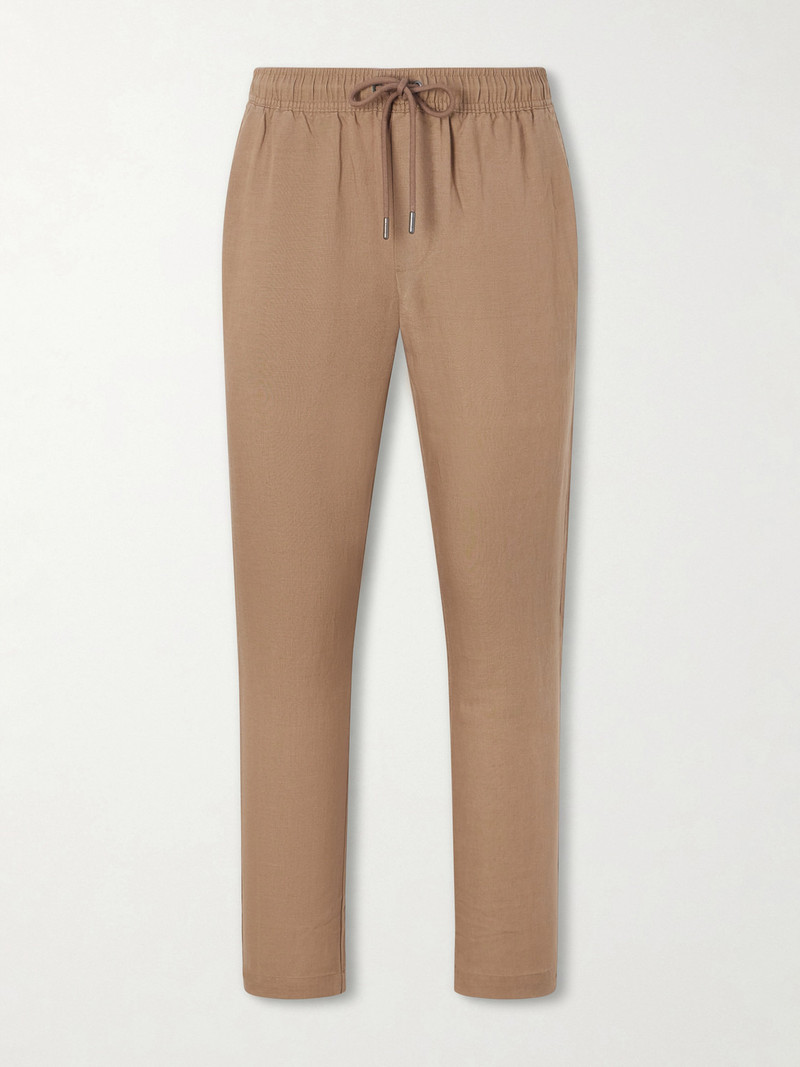 Straight-Leg Linen and Lyocell-Blend Trousers 1