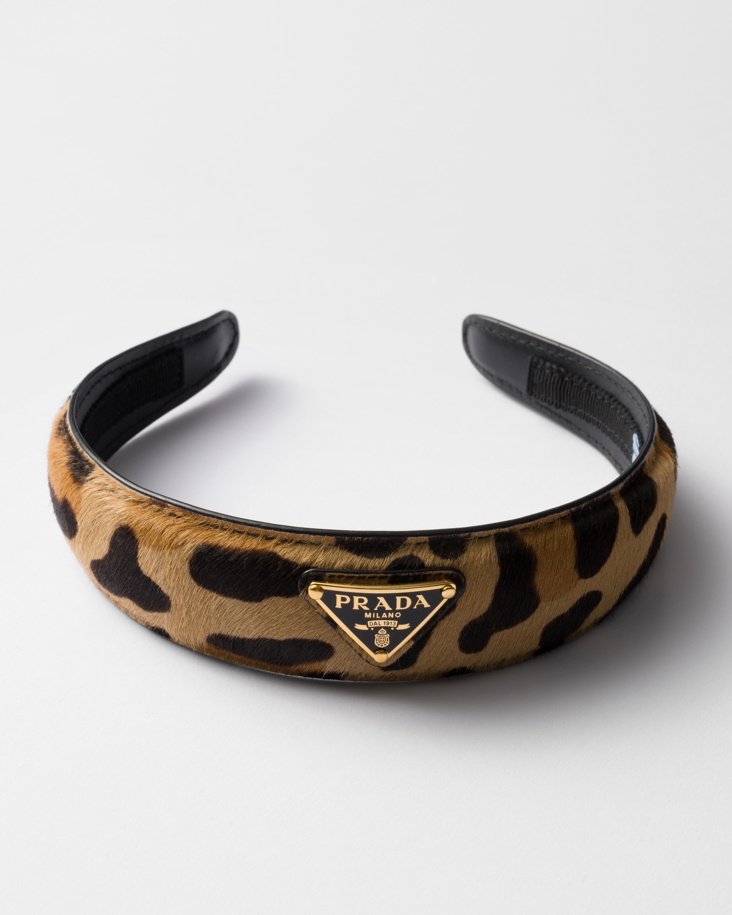 Printed leather headband - 3