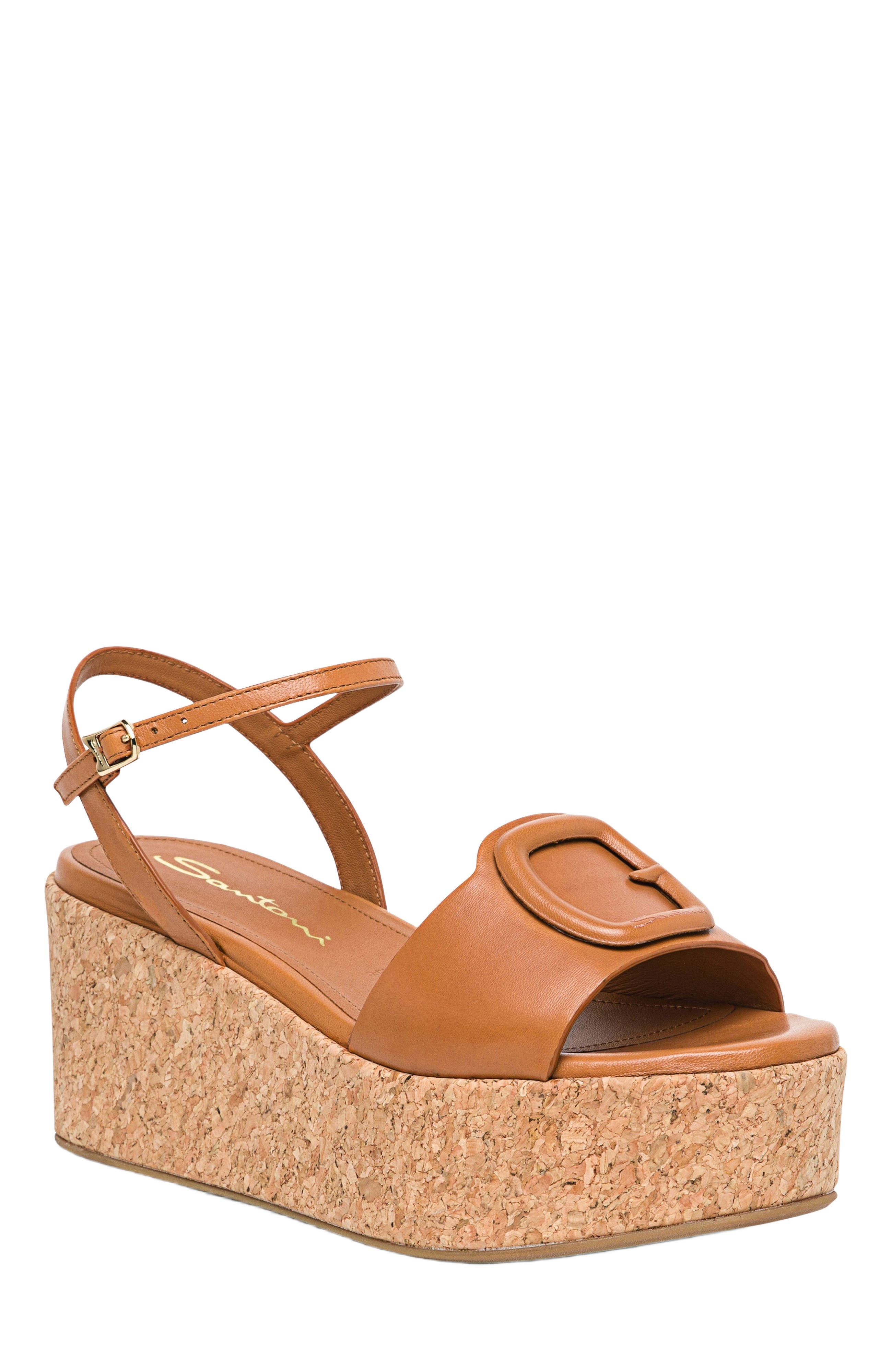Santoni Women's wedge in Light Brown at Nordstrom - 3