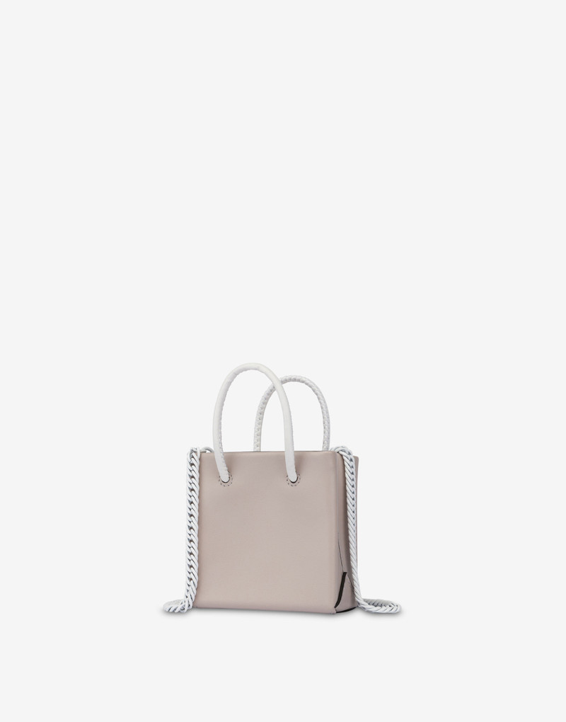 LETTERING LOGO MINI CALFSKIN SHOPPER 2
