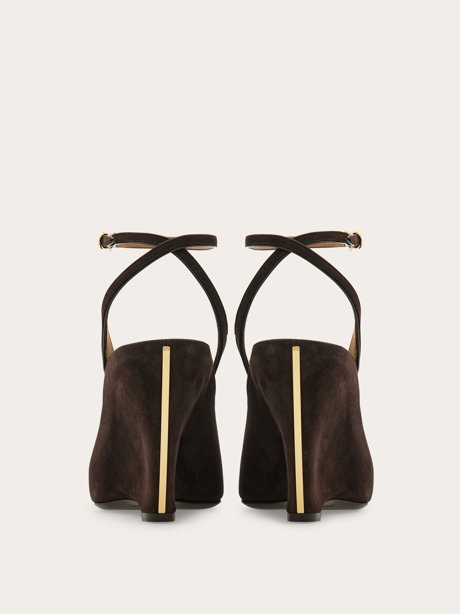 Peep toe wedge sandal - 5
