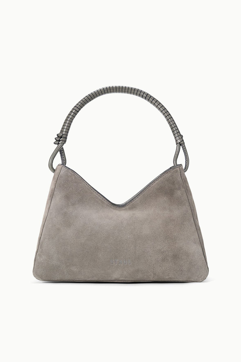 STAUD VALERIE SHOULDER BAG STORM SUEDE 3