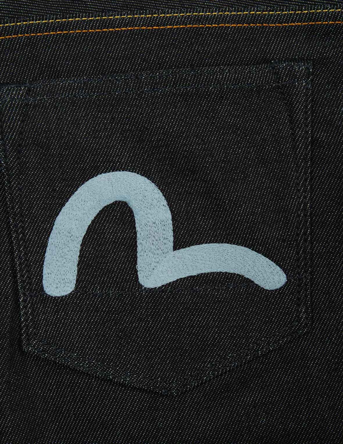 SEAGULL AND GODHEAD EMBROIDERY CROPPED FIT JEANS #2027 - 7