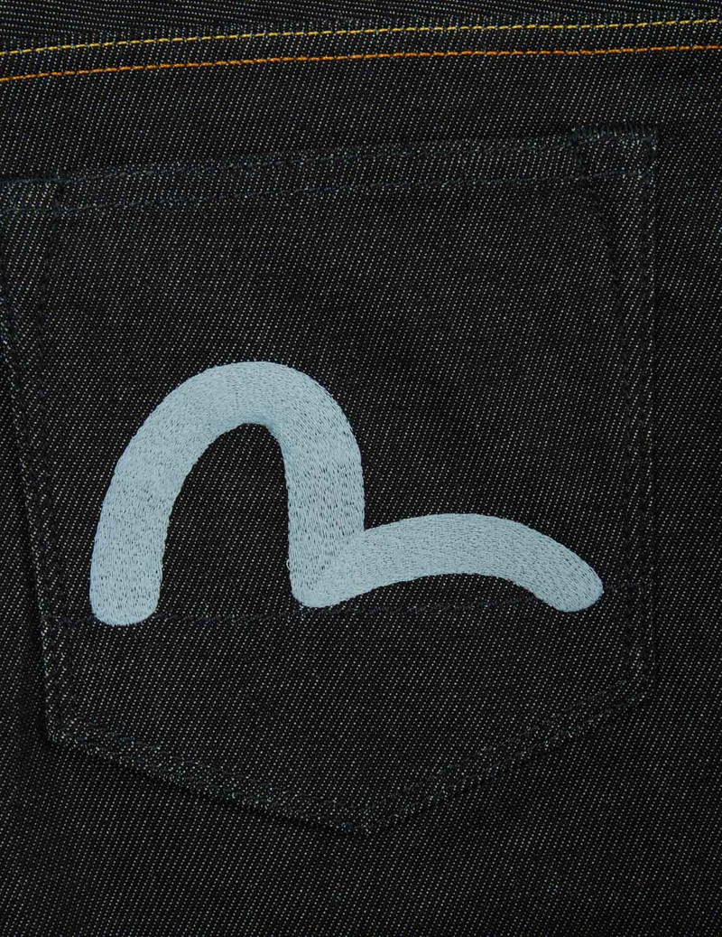 SEAGULL AND GODHEAD EMBROIDERY CROPPED FIT JEANS #2027 7