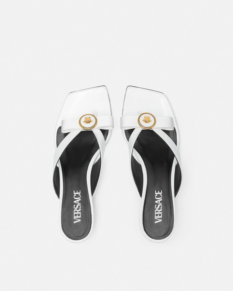 Gianni Ribbon Patent Mules 45 mm 3