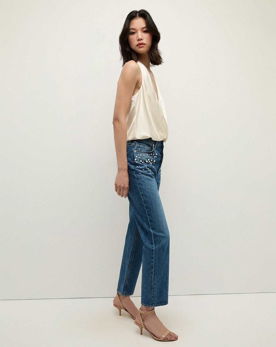 DANIELA STRAIGHT-LEG EMBELLISHED JEAN - 4