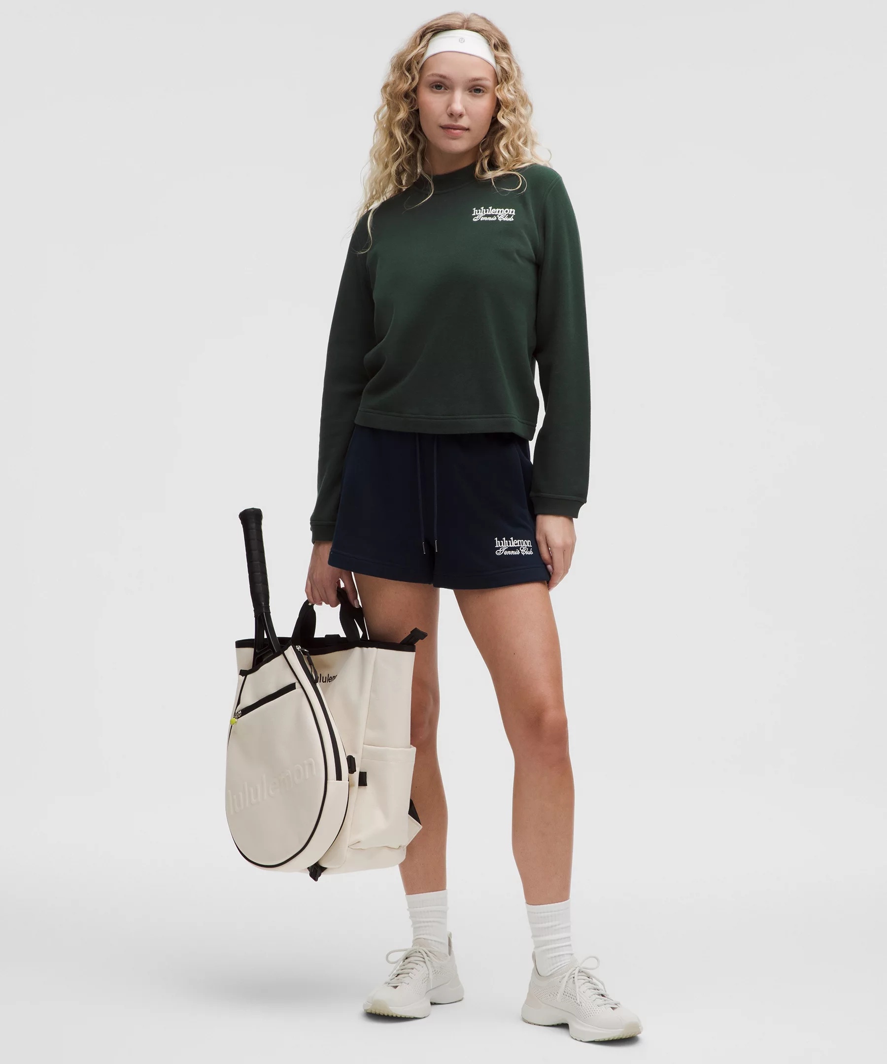 Cotton French Terry Crewneck Pullover *Tennis Club - 2