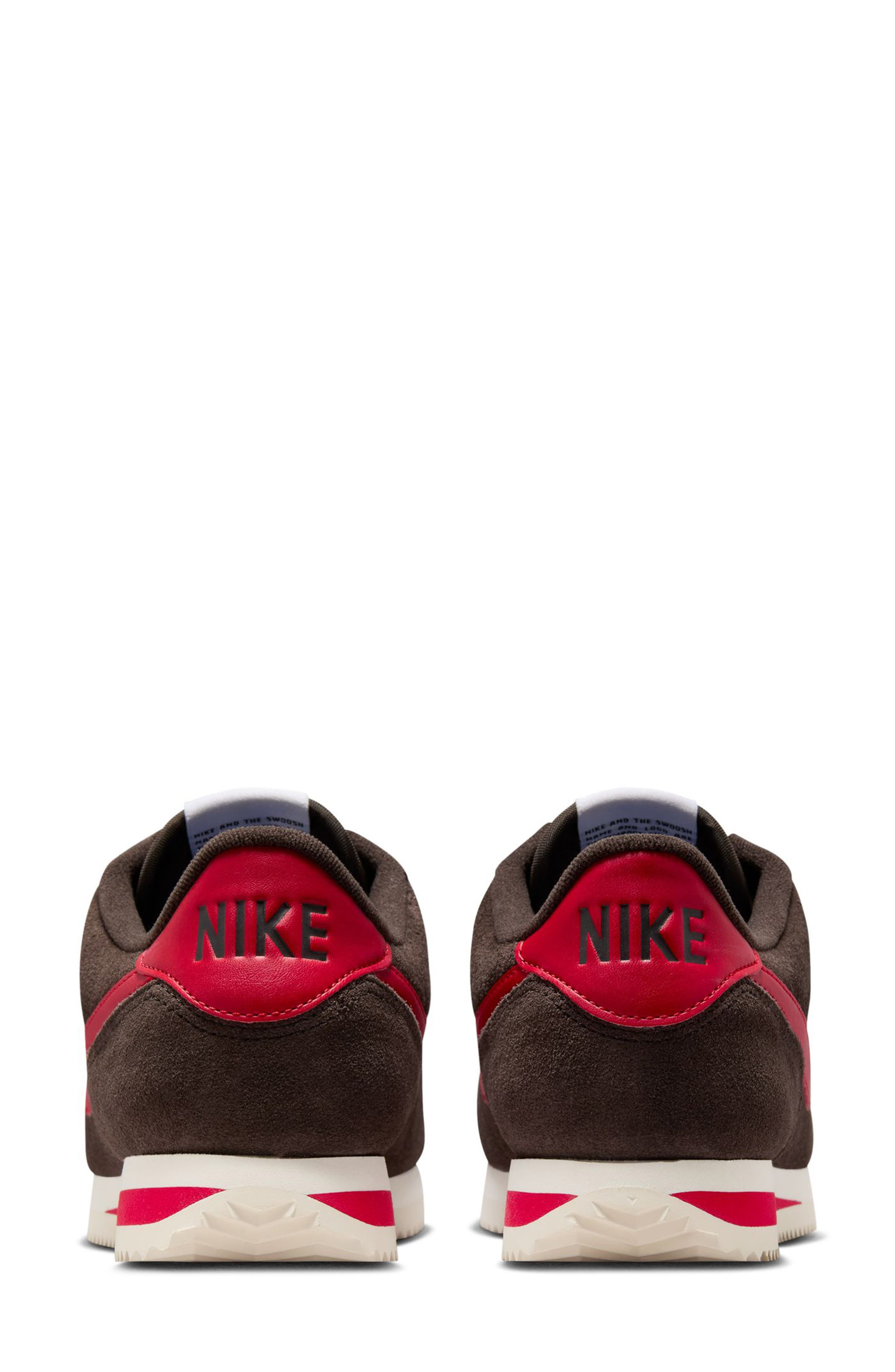 Nike Cortez Suede Sneaker in Velvet Brown/Red/Sail at Nordstrom - 5