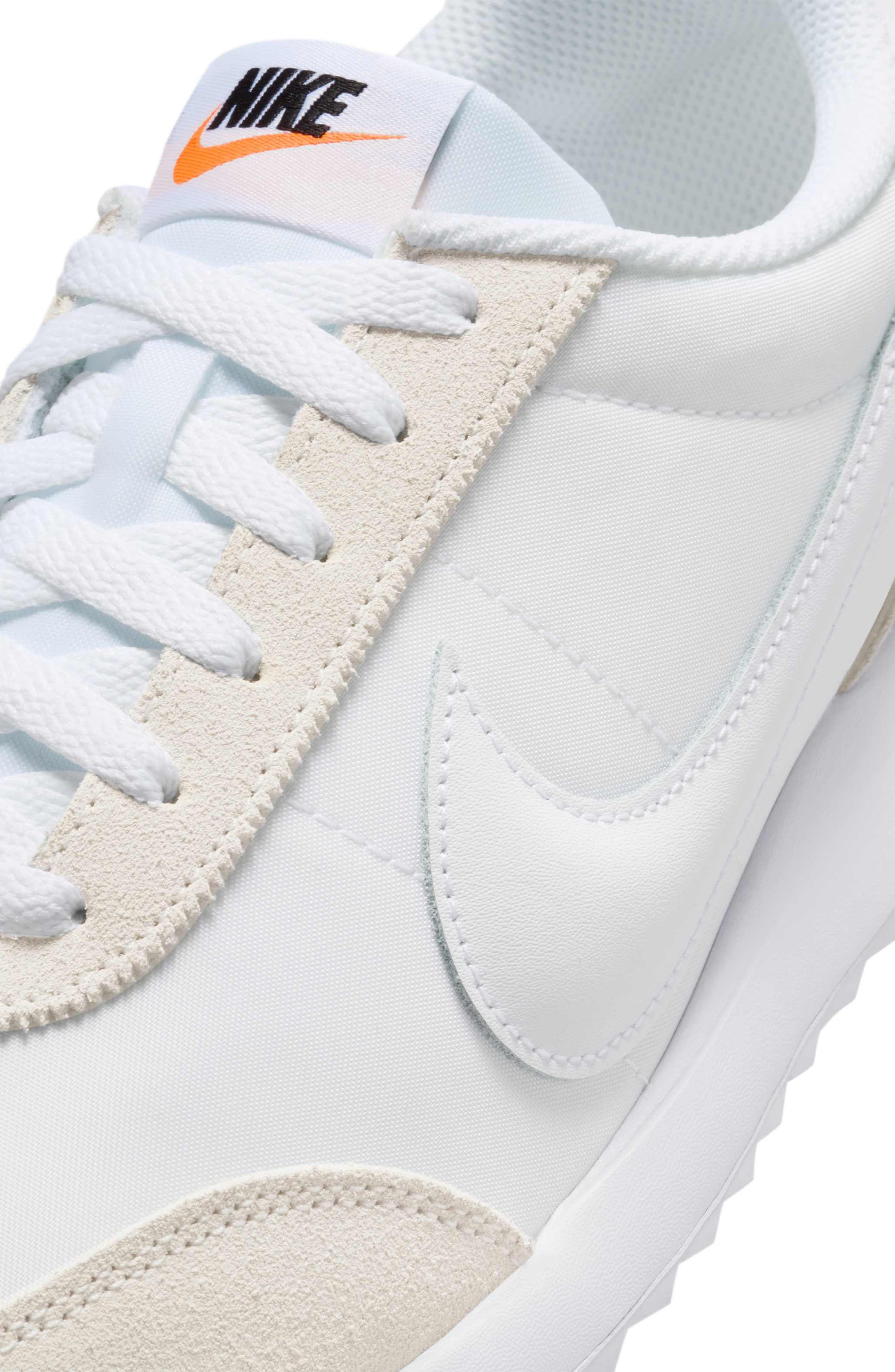 Nike Pacific Low Top Sneaker in White/White/Safety Orange at Nordstrom - 7