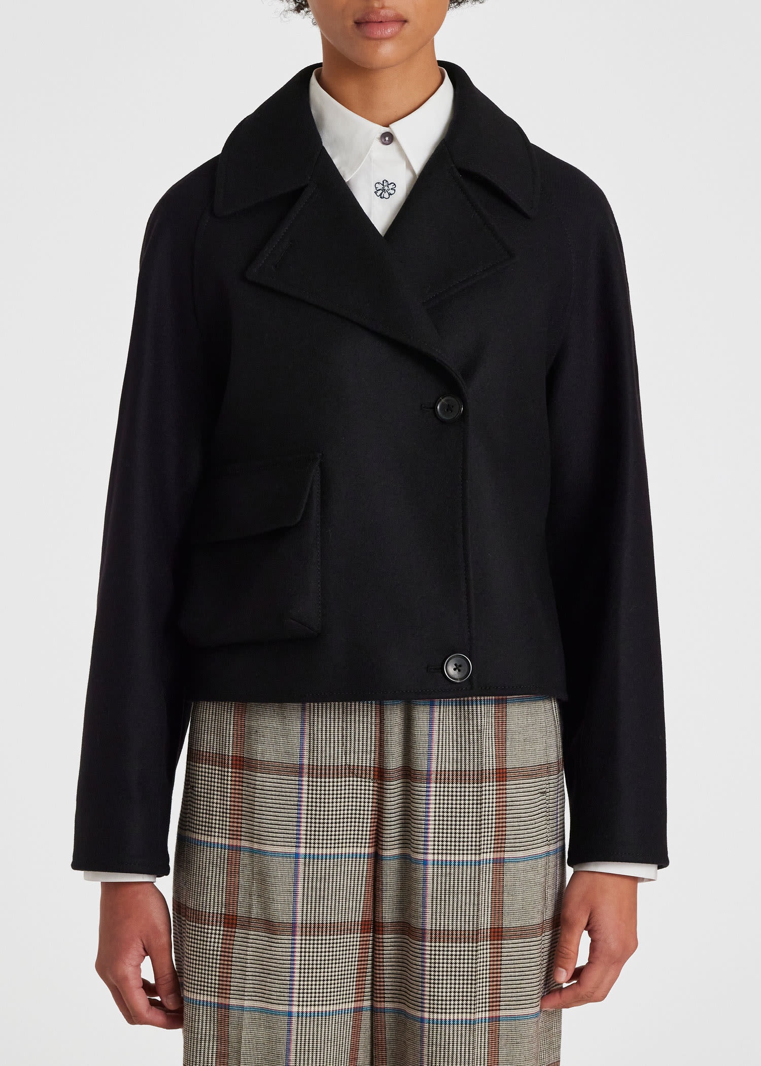 Wool-Cashmere Cocoon Coat - 5