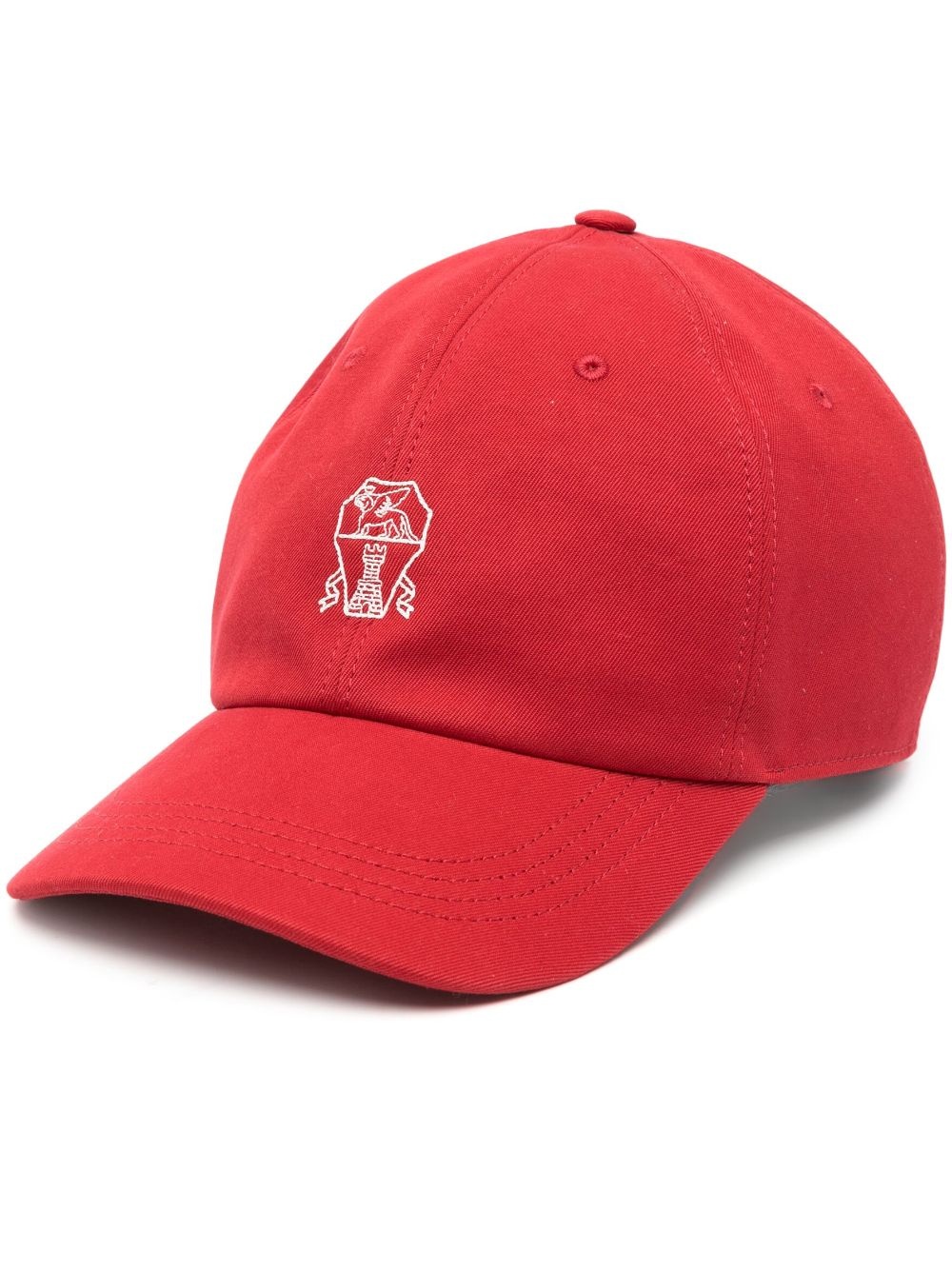 embroidered-logo baseball cap - 1