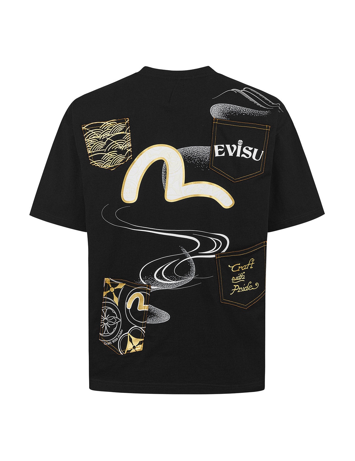 Multi-Pocket and Multi-Print Loose Fit T-shirt - 11