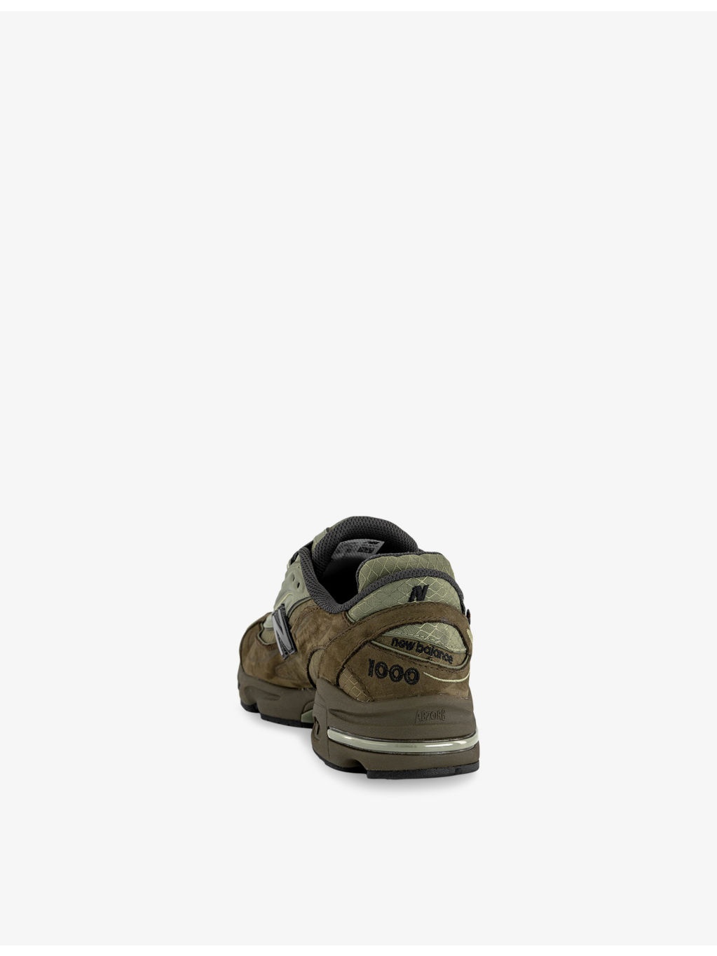 1000 Panelled Low-Top Mixed-Material Trainers - 4