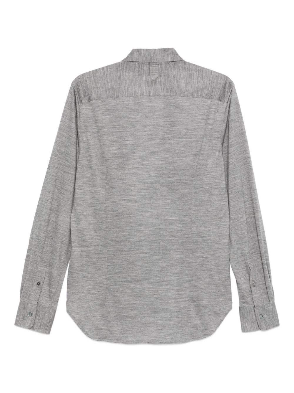 long-sleeve wool shirt - 2