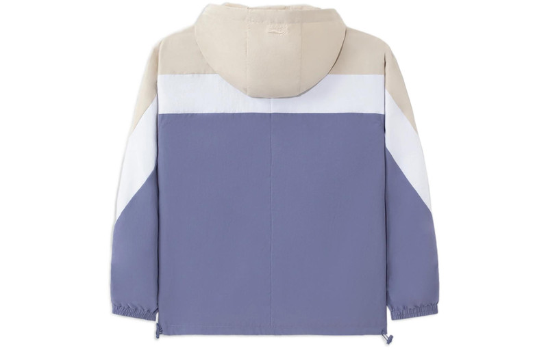Li-Ning Li-Ning Sports Living Series Colorblock Zipper Hooded Jacket 'Beige White Blue' AFDS033-3 outlook
