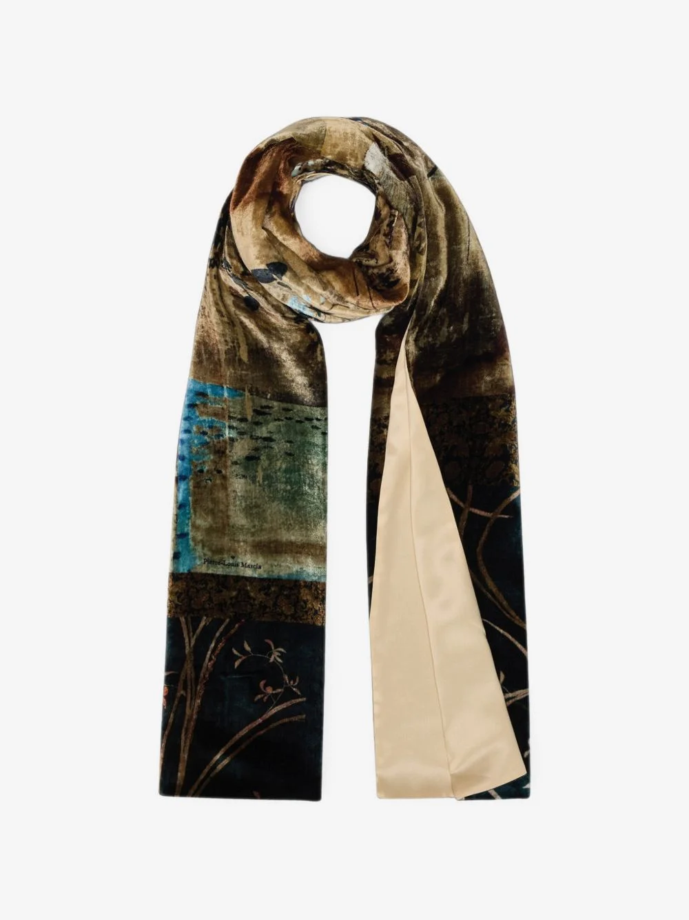 Kanadas landscape-print scarf - 1