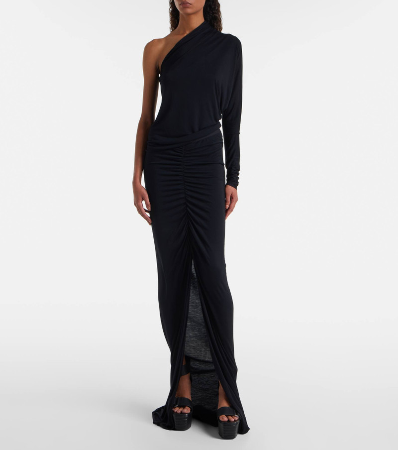 Rick Owens Diana one-shoulder jersey top outlook