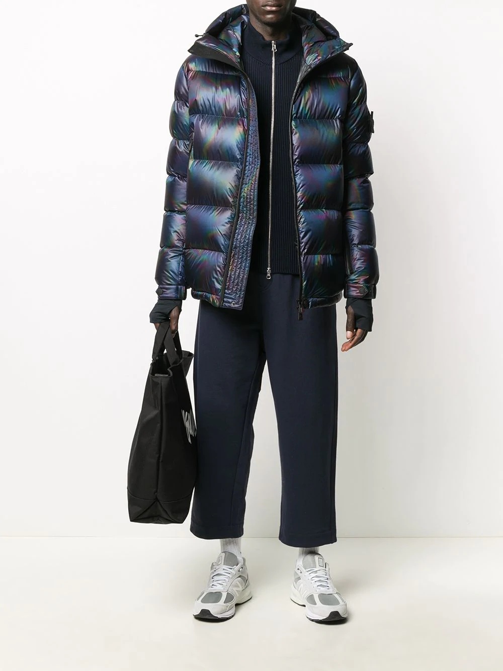 oil slick puffer jacket - 2