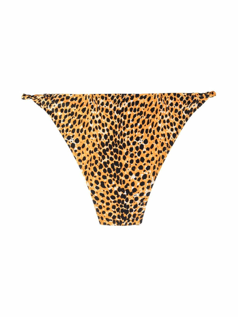 GANNI animal-print bikini bottoms outlook