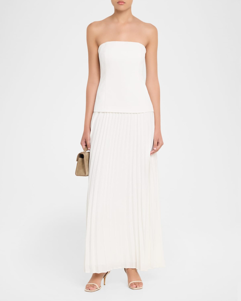 GENERATION LOVE Cody Pleated Strapless Dress outlook