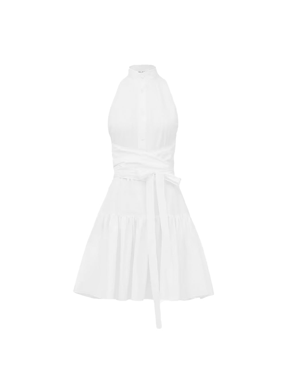 ワンピース ALAIA JAPANESE POPLIN SLEEVELESS DRESS Alaïa Japanese Poplin Dress With Belt In Black | ModeSens