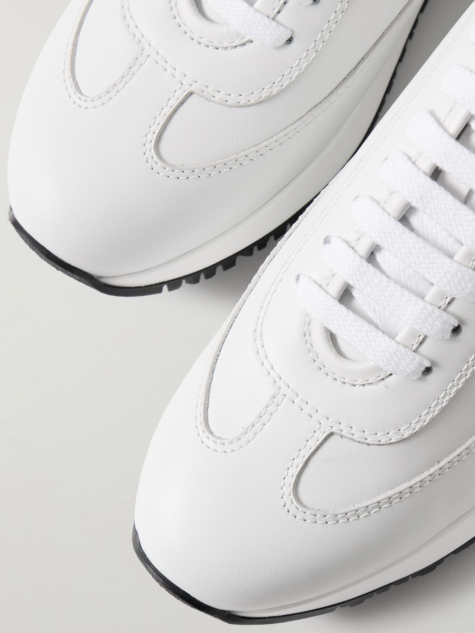 Foundry II Leather Sneakers White - 6