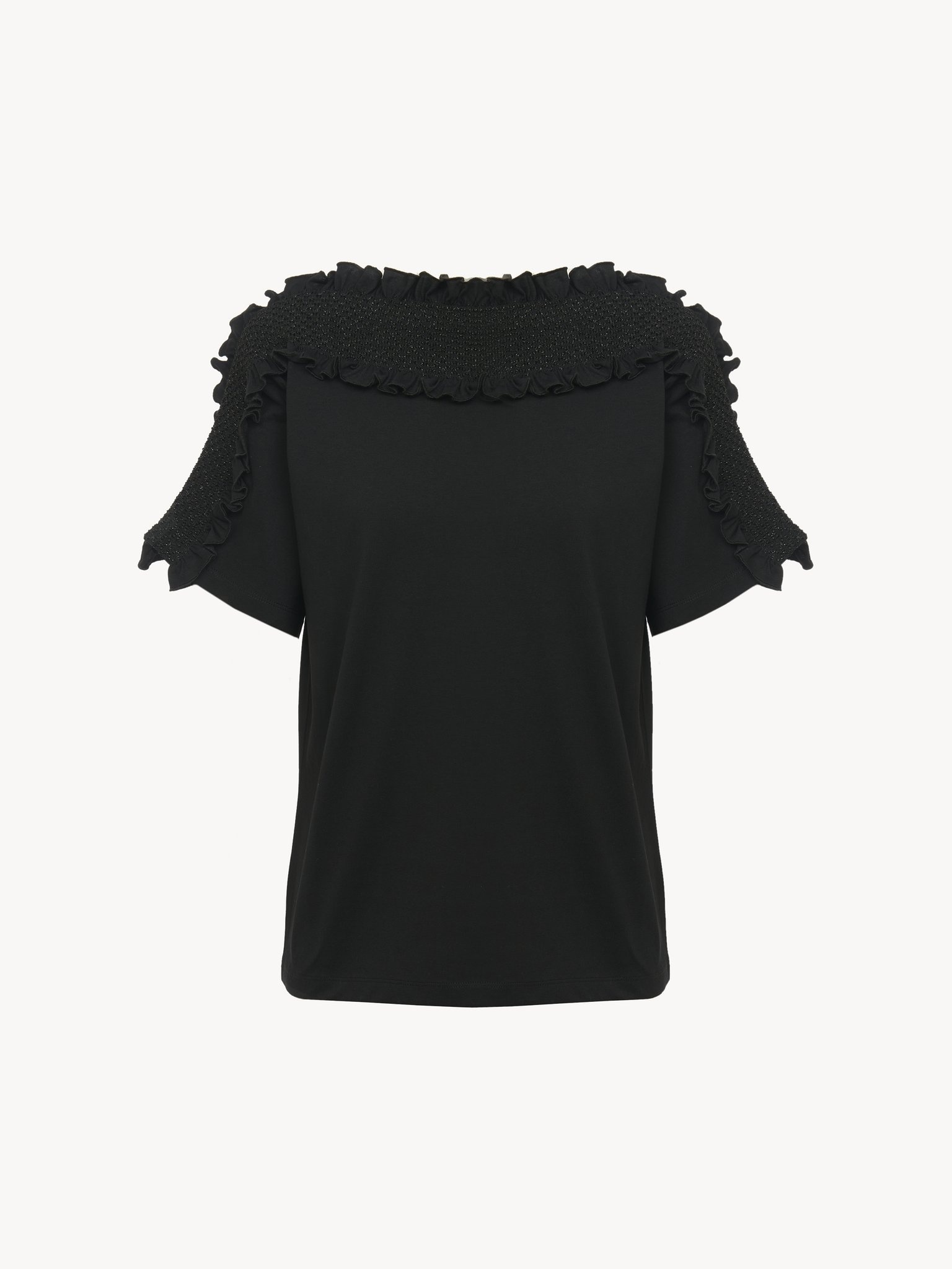 SMOCKED LUREX TOP - 4