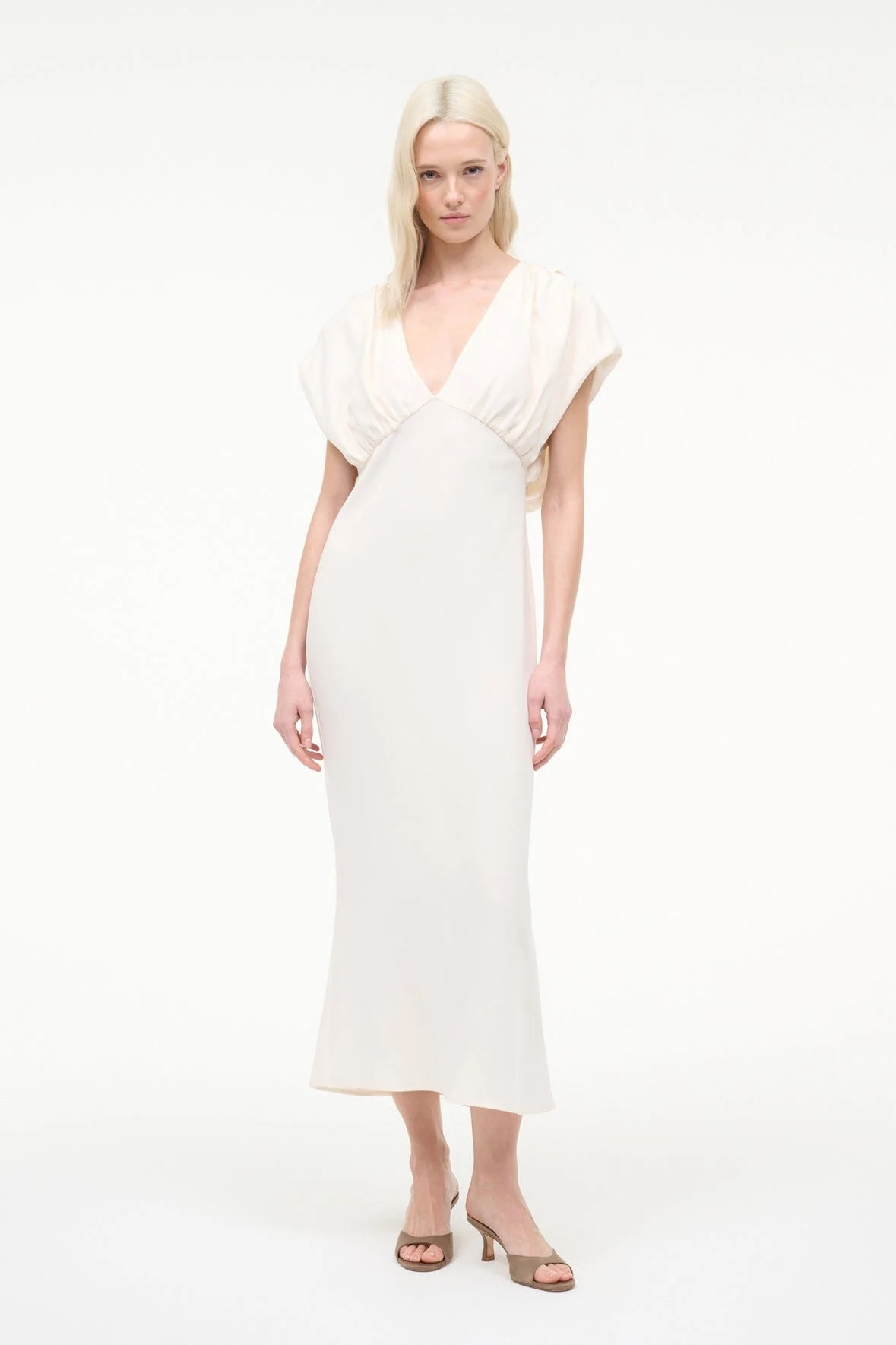 STAUD CHAR DRESS IVORY - 1
