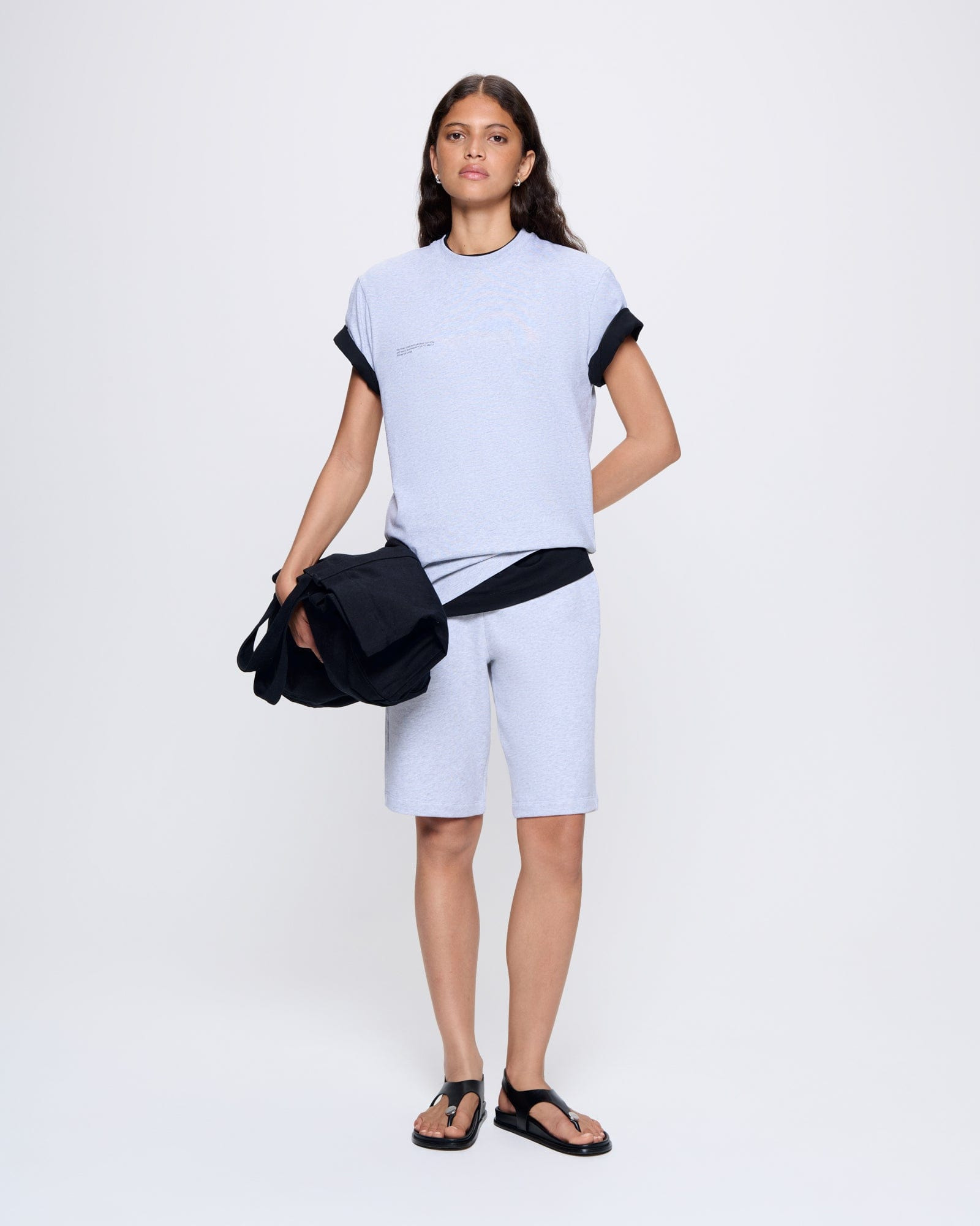 Womens 365 Midweight T-Shirt - Grey-Marl - 3