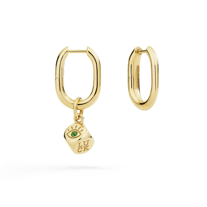 DoDo YELLOW GOLD ESSENTIALS HOOP EARRINGS outlook