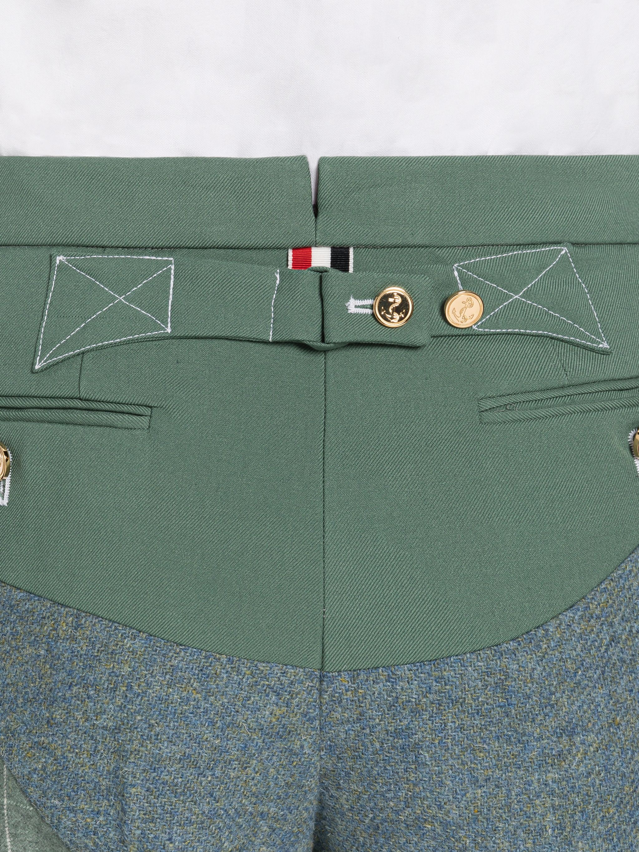 Patchwork School Uniform Twill Backstrap Trouser - 6