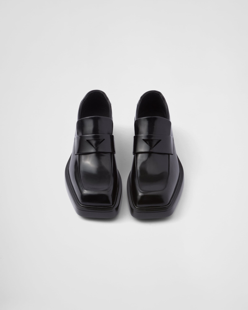 Brushed leather loafers 4