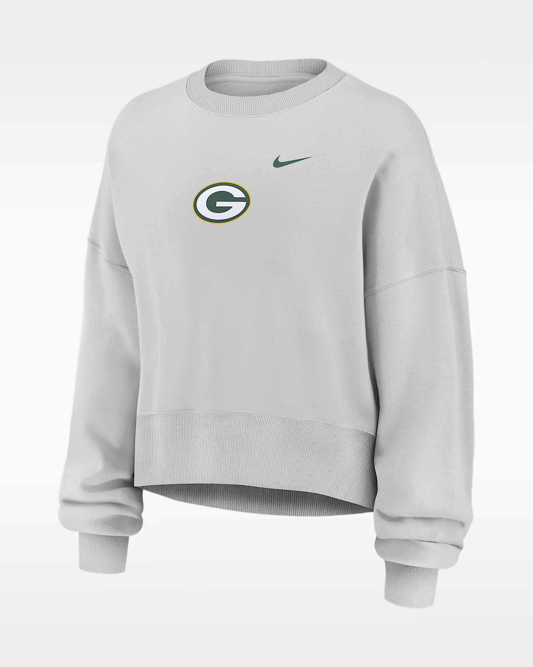 Green Bay Packers Primetime Phoenix Women's Nike NFL Oversized Pullover Crew - 1