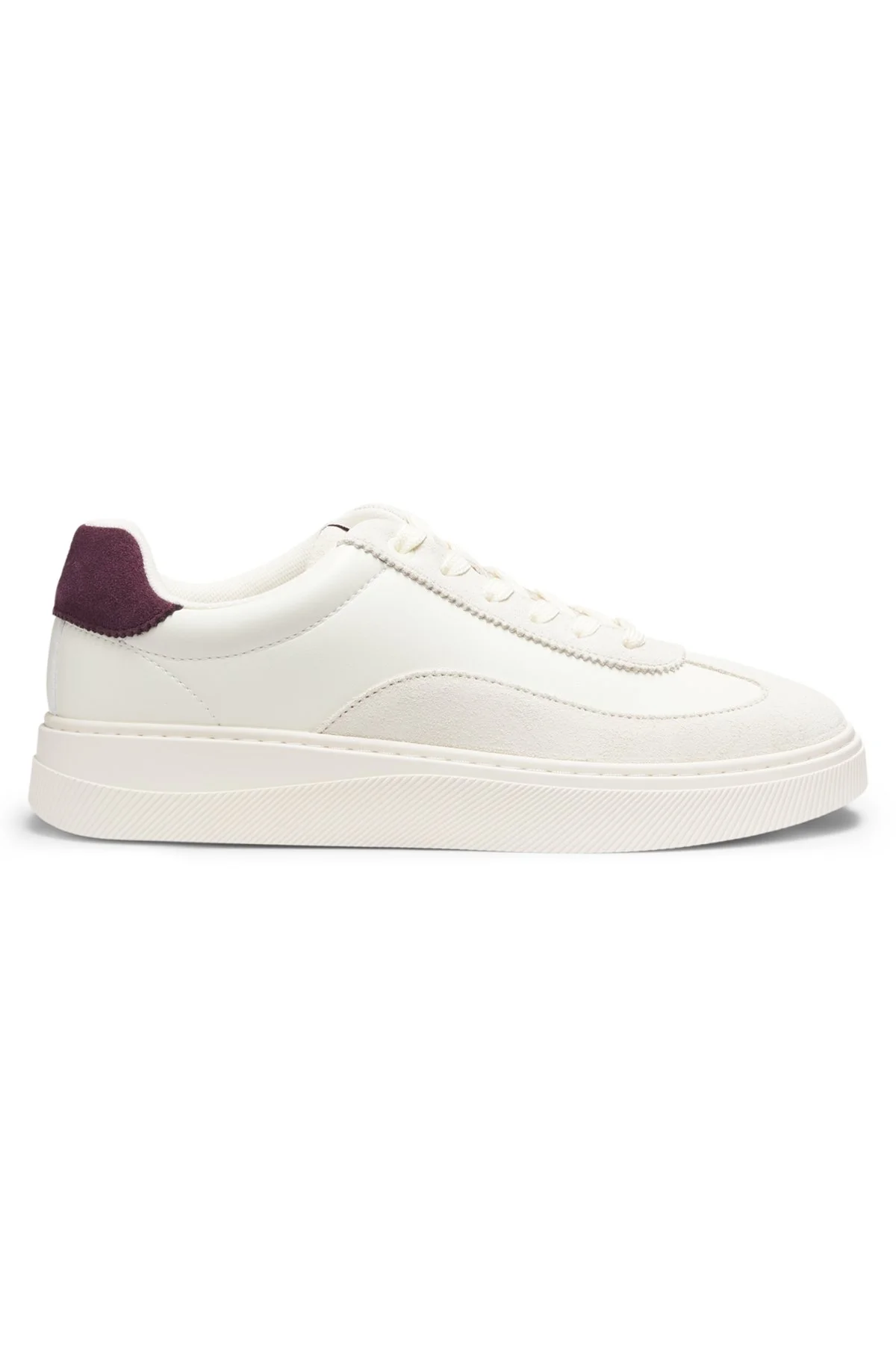 SUEDE-TRIM TRAINERS WITH LOW PROFILE - 1