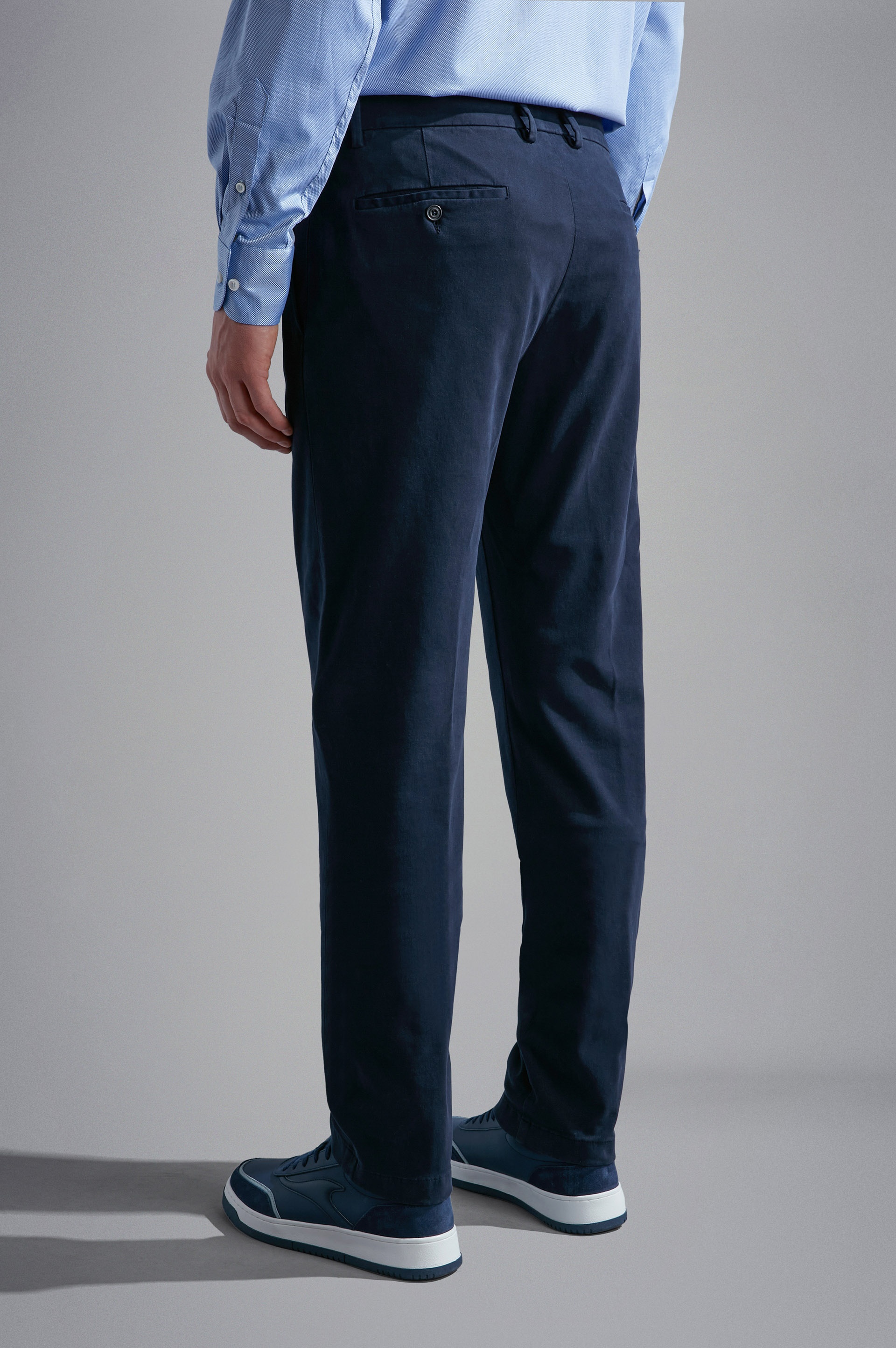 COTTON STRETCH CHINO TROUSERS - 3