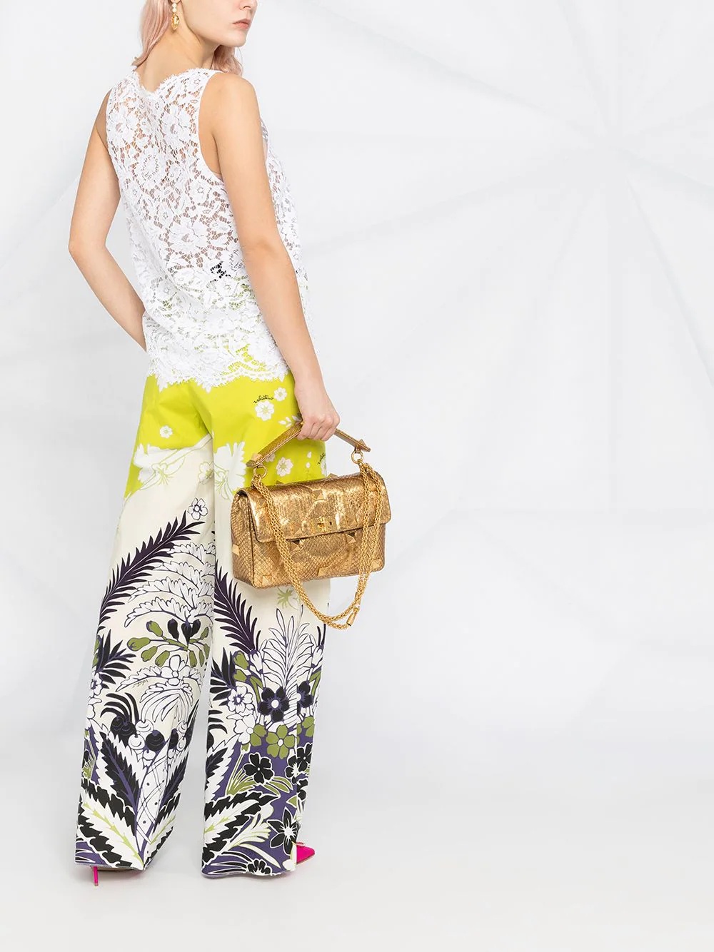 floral-print trousers - 6