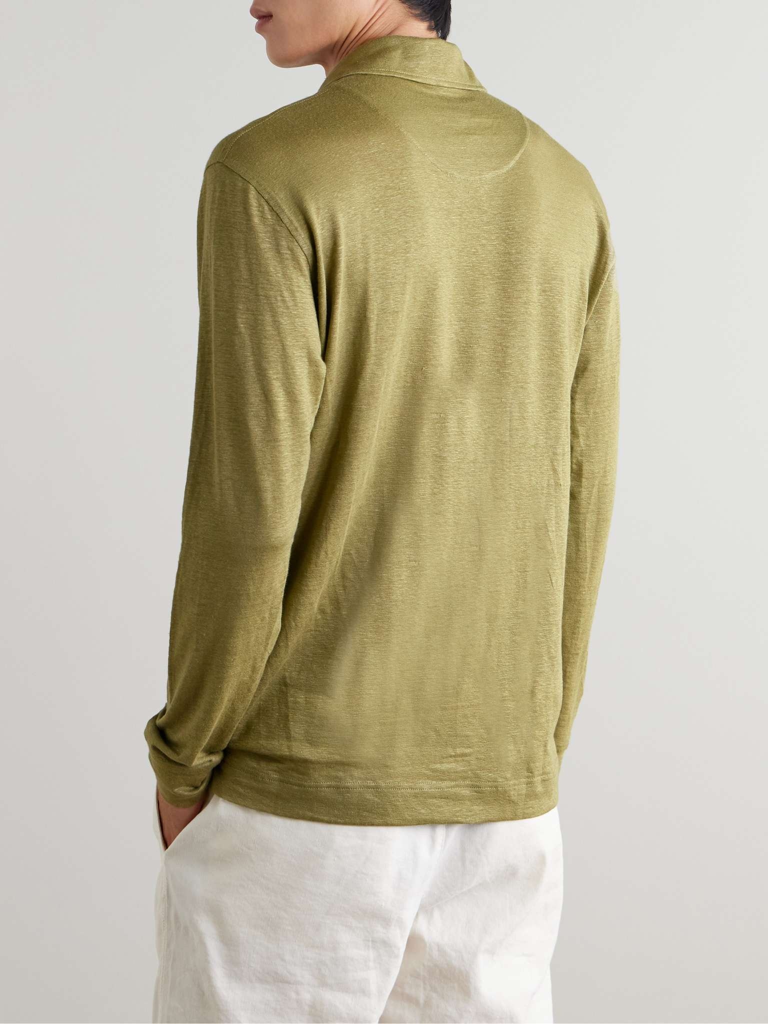 Felix Linen-Jersey Polo Shirt - 3